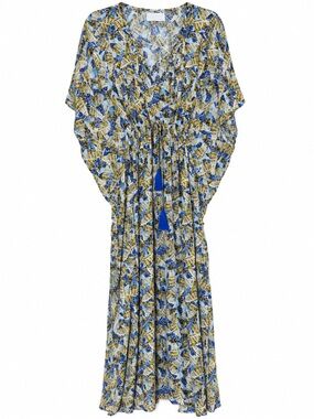Rujuta Sheth Anthropologie Sheer Kaftan Maxi Swim Cover Up One Size